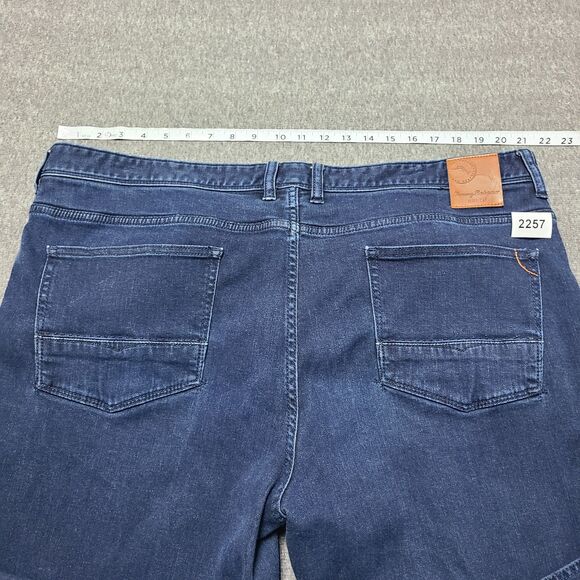 Tommy Bahama Jeans Mens 42x30 Blue Denim Straight Leg Stretch Classic Fit Pants - Picture 9 of 10